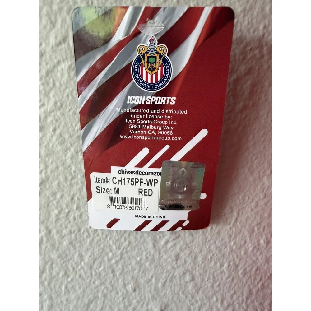 Icon Sports Mens Chivas Jersey Chivas Del Guadalajara Soccer‎ TShirt Medium NWT